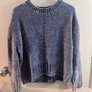 Blue Cozy Chenille Sweater Cynthia Rowley Large
